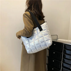 Winter Space Shoulder Bag Large Capacity Commuter Handbag Female Top-handle Bag