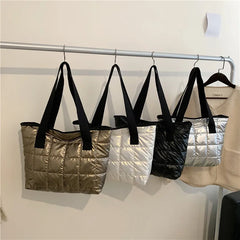 Winter Space Shoulder Bag Large Capacity Commuter Handbag Female Top-handle Bag