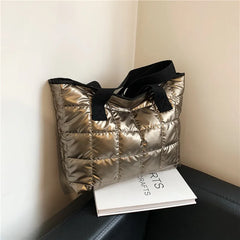Winter Space Shoulder Bag Large Capacity Commuter Handbag Female Top-handle Bag