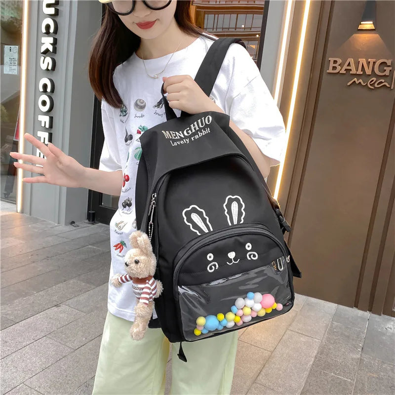 Canvas Lightweight Waterproof Backpack for Women