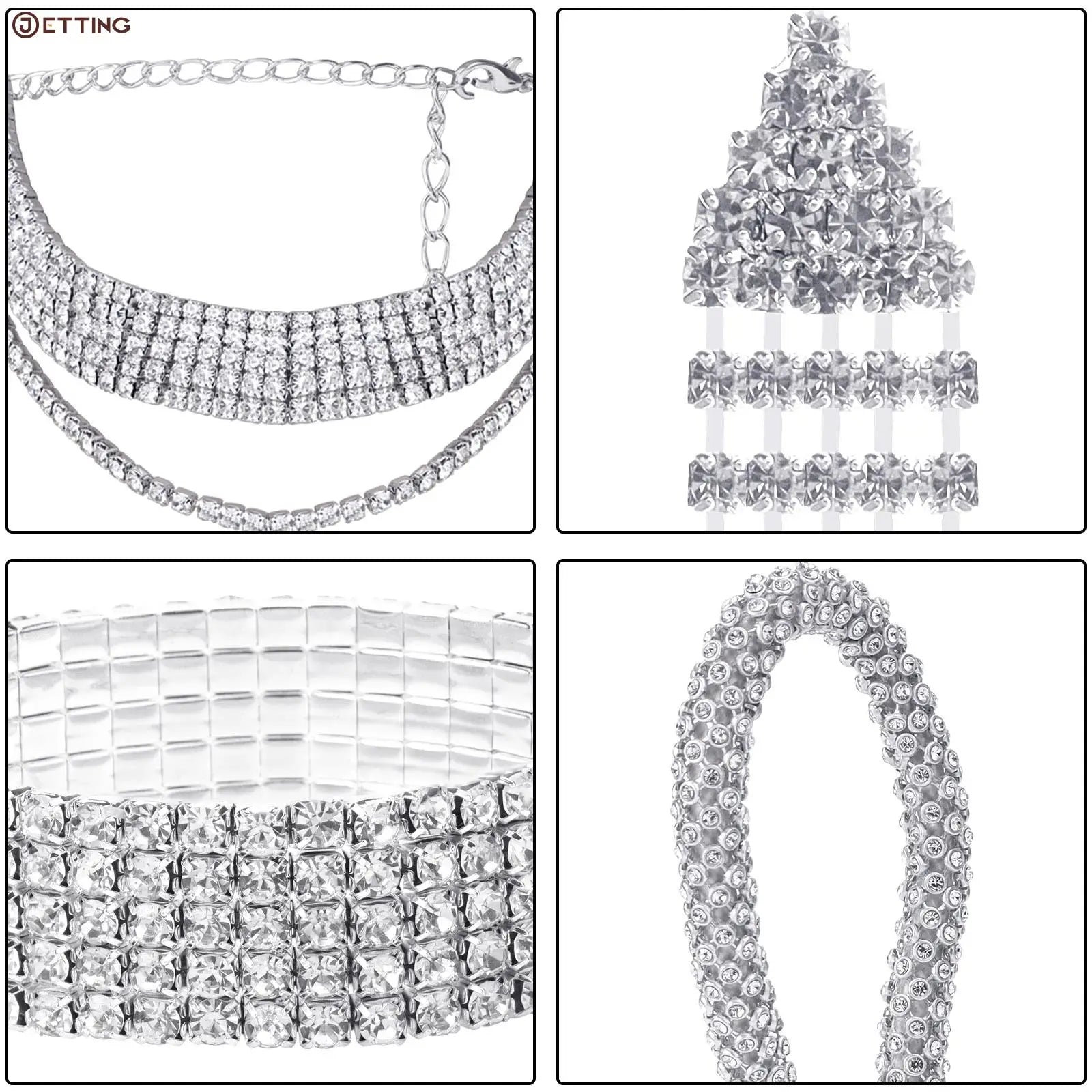 Crystal Lady Wallet Wedding Purse Party Clutch Silver Handbag