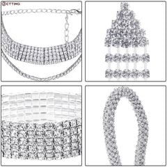 Crystal Lady Wallet Wedding Purse Party Clutch Silver Handbag