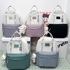 Women Backpack Female Waterproof School Bag Travel Rucksack for Teenagers