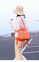 Lovely Princess Leather School Backpack