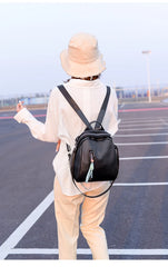 Lovely Princess Leather School Backpack