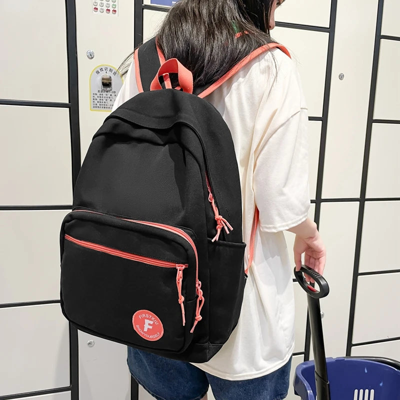 Large Capacity Multi-pocket Women Backpack for Teenage Girl Book Knapsack