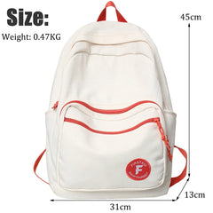Large Capacity Multi-pocket Women Backpack for Teenage Girl Book Knapsack
