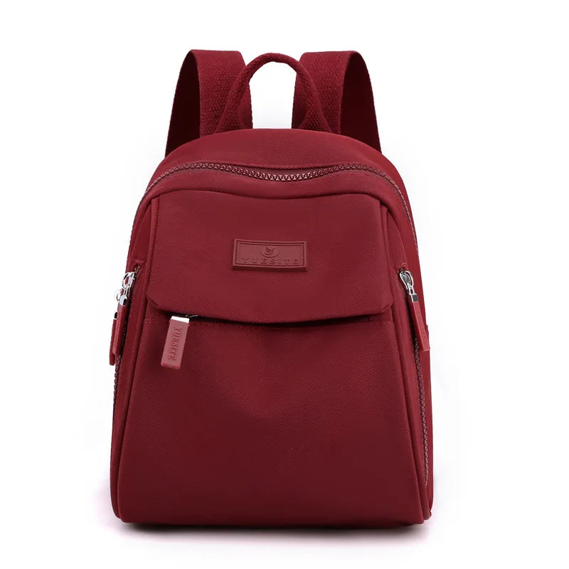 Nylon Waterproof Women Backpack for Teen Girls
