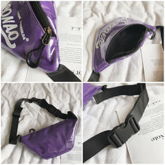 Women Jelly Messenger Bag Lady Shoulder Pack Belt Pouch Travel Hip Bum Purse