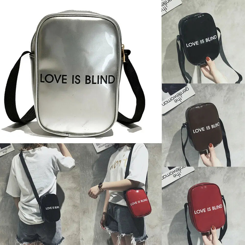 Leather Women's Sports Mini Cellphone Bag Crossbody Shoulder Bag