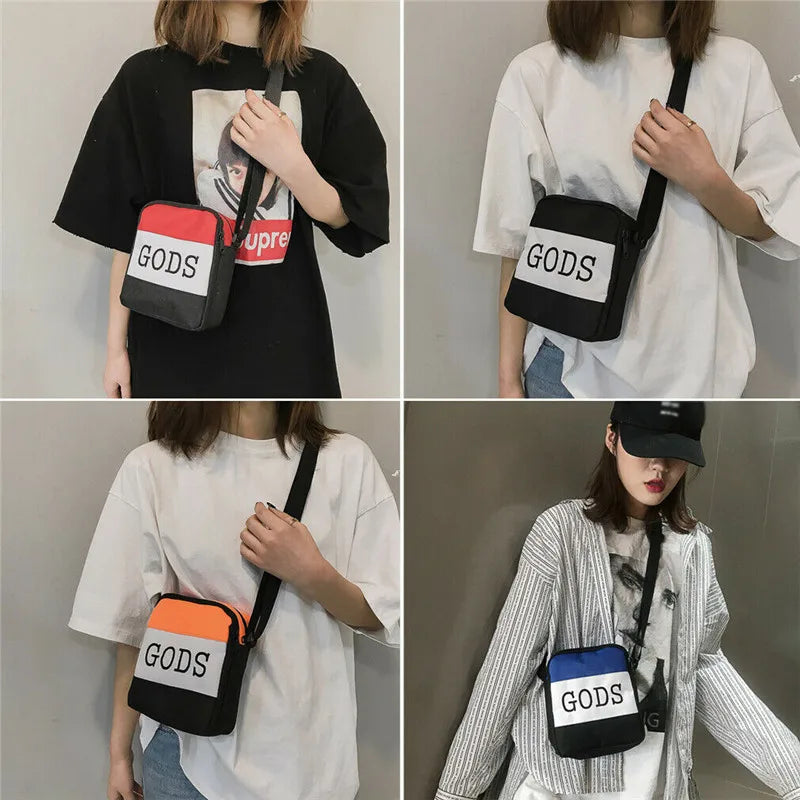 Canvas Cross-body Messenger Bag Phone Shoulder Pouch Handbag Purse