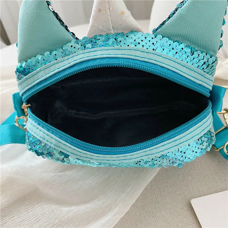 Women Messenger Crossbody Bag Sequins Shoulder Bag For Teenager