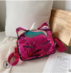 Women Messenger Crossbody Bag Sequins Shoulder Bag For Teenager