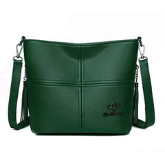Women Bag PU Soft Leather Texture Messenger Shoulder Crossbody Casual Mother Bag