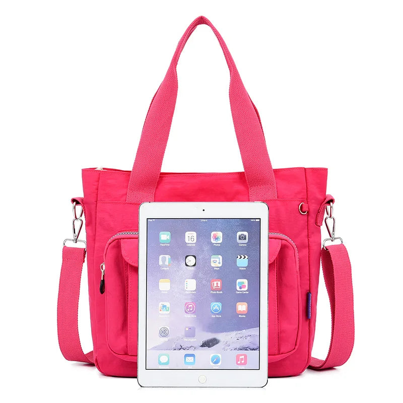 High Top-handle Nylon Travel Bag Large Crossbody Tote Shoulder Bags for Women