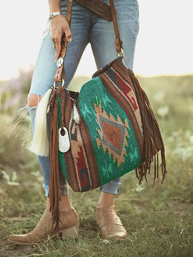 Women Bags National Indian Shoulder Satchel Bohemian Style Handbags