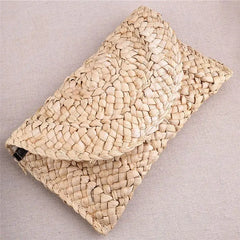 Women Straw Shoulder Tote Messenger Knit Satchel Bag Beach Bags