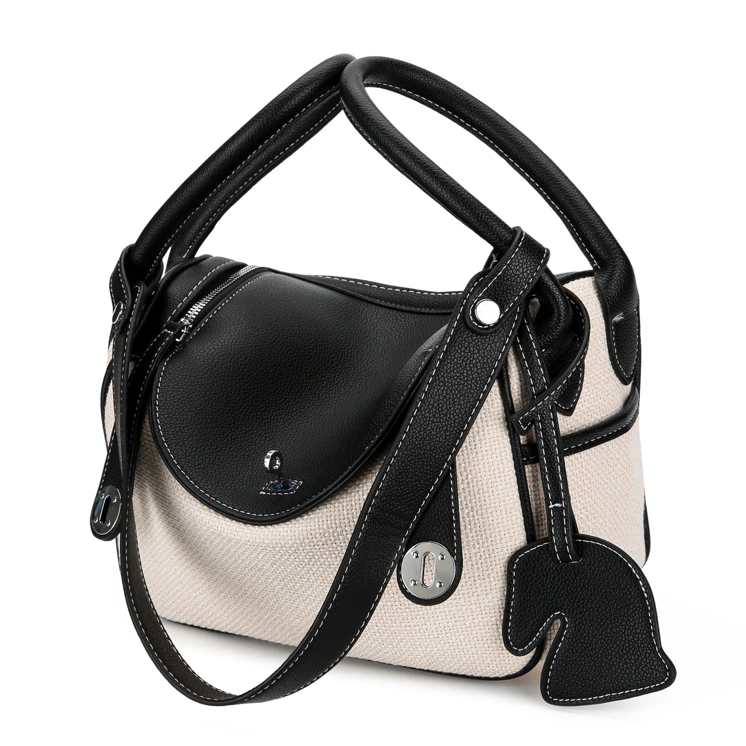 Women Box Tote Bag Boston Handbag Shoulder Bags Ladies Shopping Bag