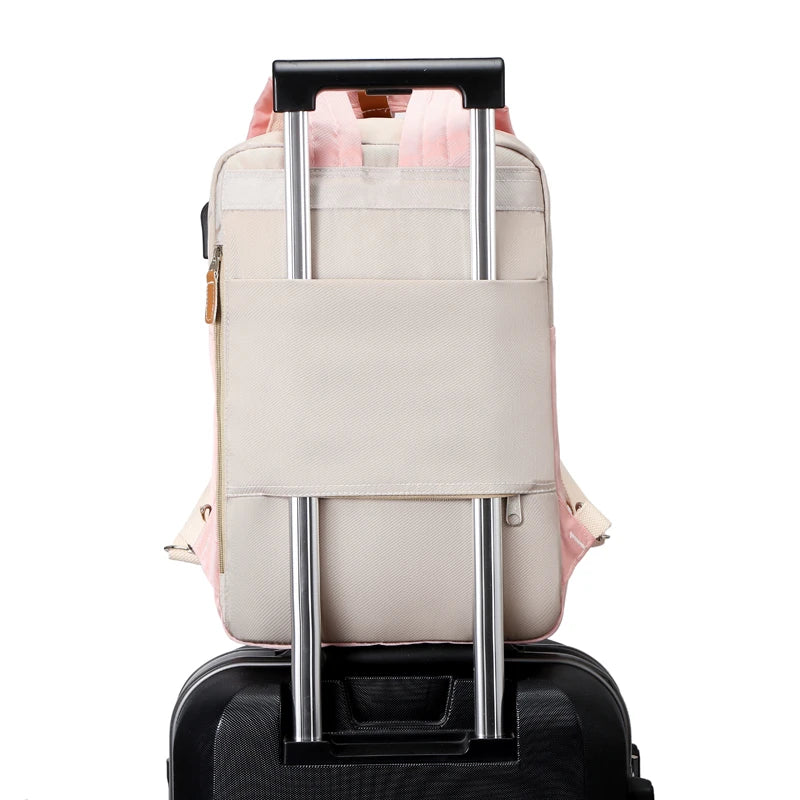 Nylon Backpack Travel Student School Bag Laptop Male Female Book Bags