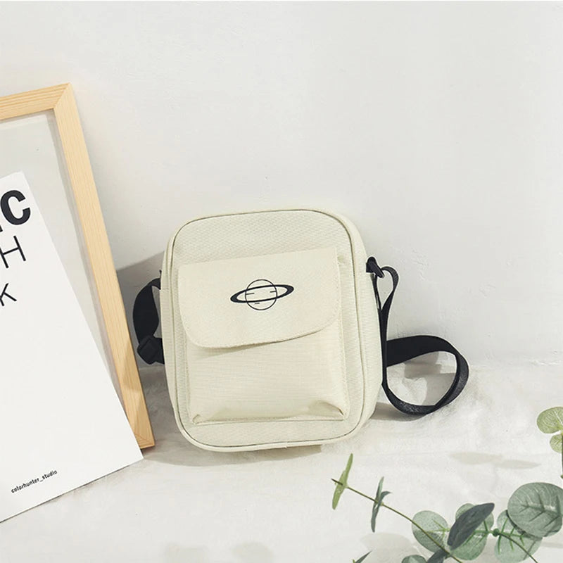 Japan Style Women Canvas Shoulder Bag Casual Girl Messenger Purse