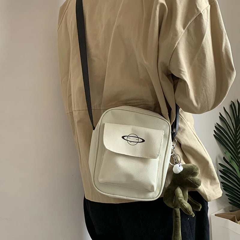 Japan Style Women Canvas Shoulder Bag Casual Girl Messenger Purse