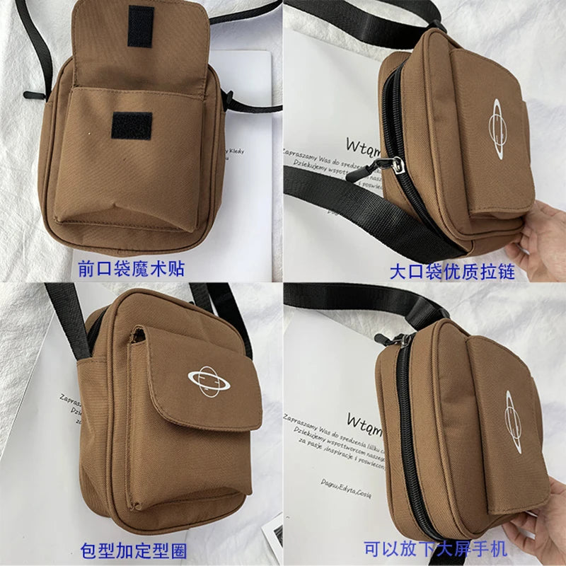 Japan Style Women Canvas Shoulder Bag Casual Girl Messenger Purse