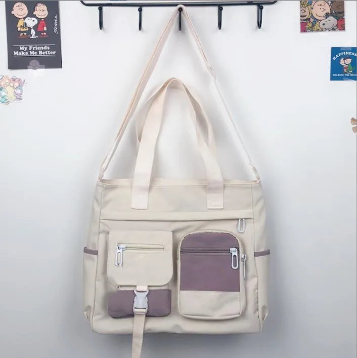Women Canvas Handbags Messenger Bag Youth Ladies Tote Shoulder Bag