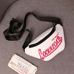 Harajuku Style Canvas Waist Bag Unisex Fanny Pack Money Belt