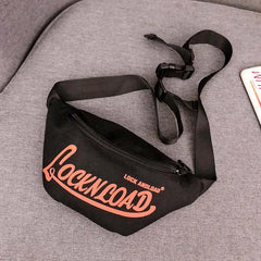 Harajuku Style Canvas Waist Bag Unisex Fanny Pack Money Belt