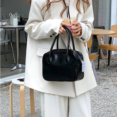 Women Casual Tote Handbags Daily Crossbody Bag Retro Oil Wax Leather