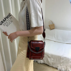 Women Chain Love Heart Shoulder Messenger Cross Body Bags