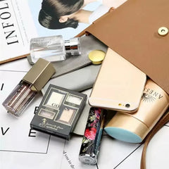 Women Contrast Crossbody Bag PU Leather Phone Purse Female Shoulder Strap