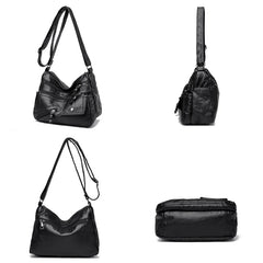 Women Crossbody Bag Messenger Lady Shoulder Handbags Purses PU Leather