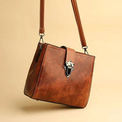 Women Crossbody Bags Vintage PU Leather Shoulder Tote Bolsas