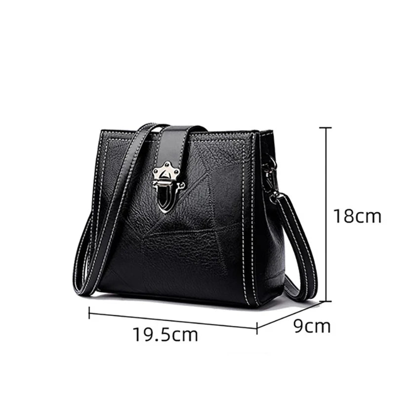 Women Crossbody Bags Vintage PU Leather Shoulder Tote Bolsas
