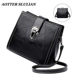 Women Crossbody Bags Vintage PU Leather Shoulder Tote Bolsas