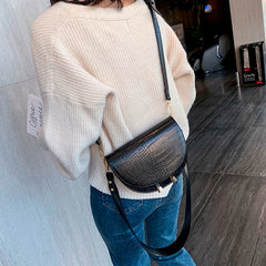 Crocodile PU Leather Crossbody Shoulder Bag Small Purse Messenger Shoulder Bags