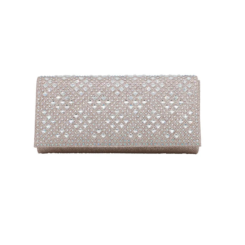 Women Diamond Evening Clutch Bags Wedding Banquet Wallets Chain Shoulder Bags