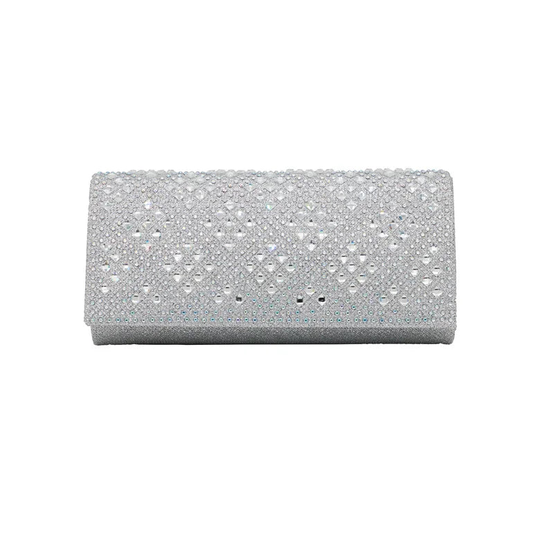 Women Diamond Evening Clutch Bags Wedding Banquet Wallets Chain Shoulder Bags