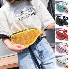 Women Fanny Pack PVC Purse Lady Waist Chest Bum Phone Bag Mini Messenger
