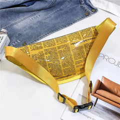 Women Fanny Pack PVC Purse Lady Waist Chest Bum Phone Bag Mini Messenger