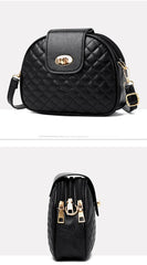 Women Bag Rhombus Handbags Shoulder Messenger Crossbody Small Round Bag