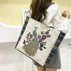 Women Portable Canvas Bags Lady Large Capacity Tote Bag