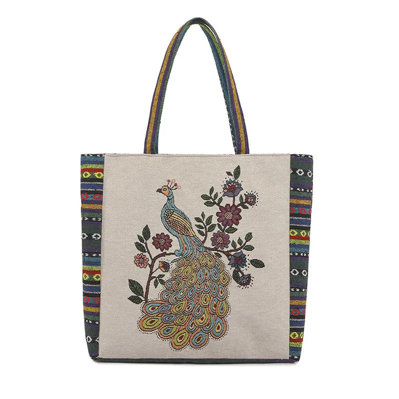Women Portable Canvas Bags Lady Large Capacity Tote Bag