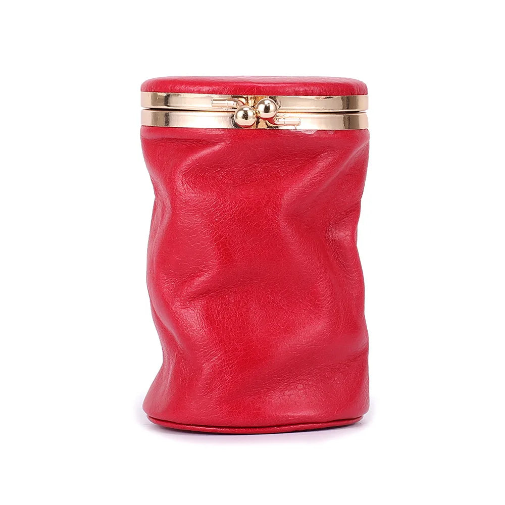 Women Leather Lipstick Bag Multifuction Cosmetic Makeup Case