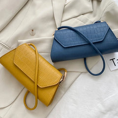 Women Handbag Retro PU-leather Shoulder Bag Stylish Underarm Bag