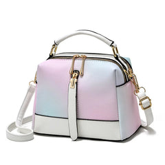 Women Handbag Famous PU Leather Texture Shoulder Crossbody Ins Shell Bag