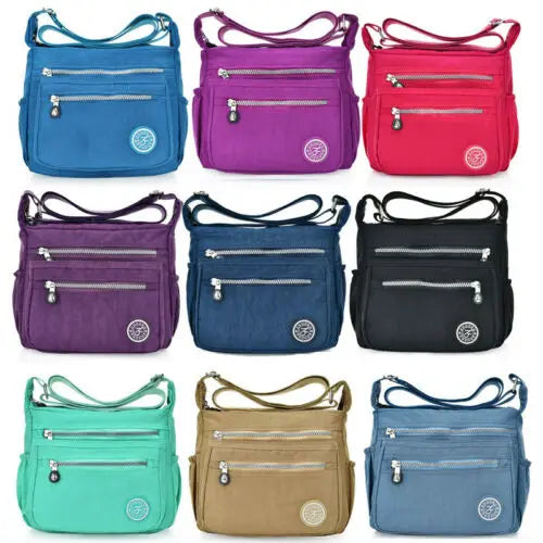 Women Handbag Shoulder Hobo Tote Messenger Cross Body Purse Multi-layer