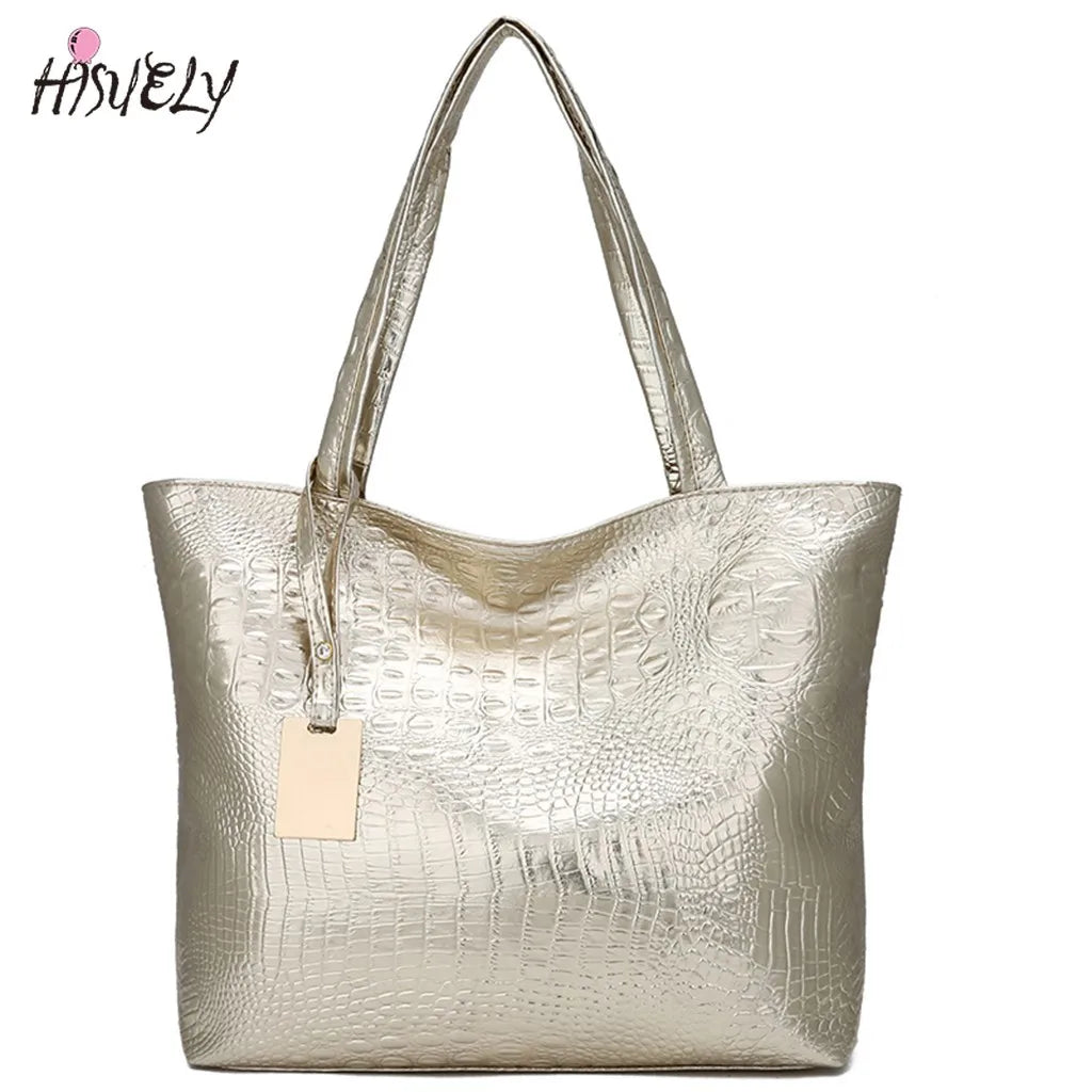 Women Handbag Laser Hologram Leather Shoulder Bag Lady Single Shopping Bags