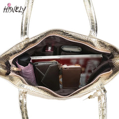 Women Handbag Laser Hologram Leather Shoulder Bag Lady Single Shopping Bags